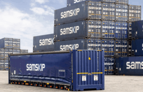 45 ft curtain-side container