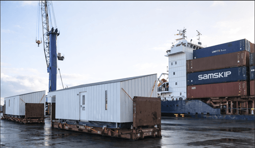 modular houses transport