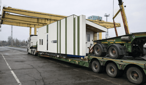 modular hghouse on a truck